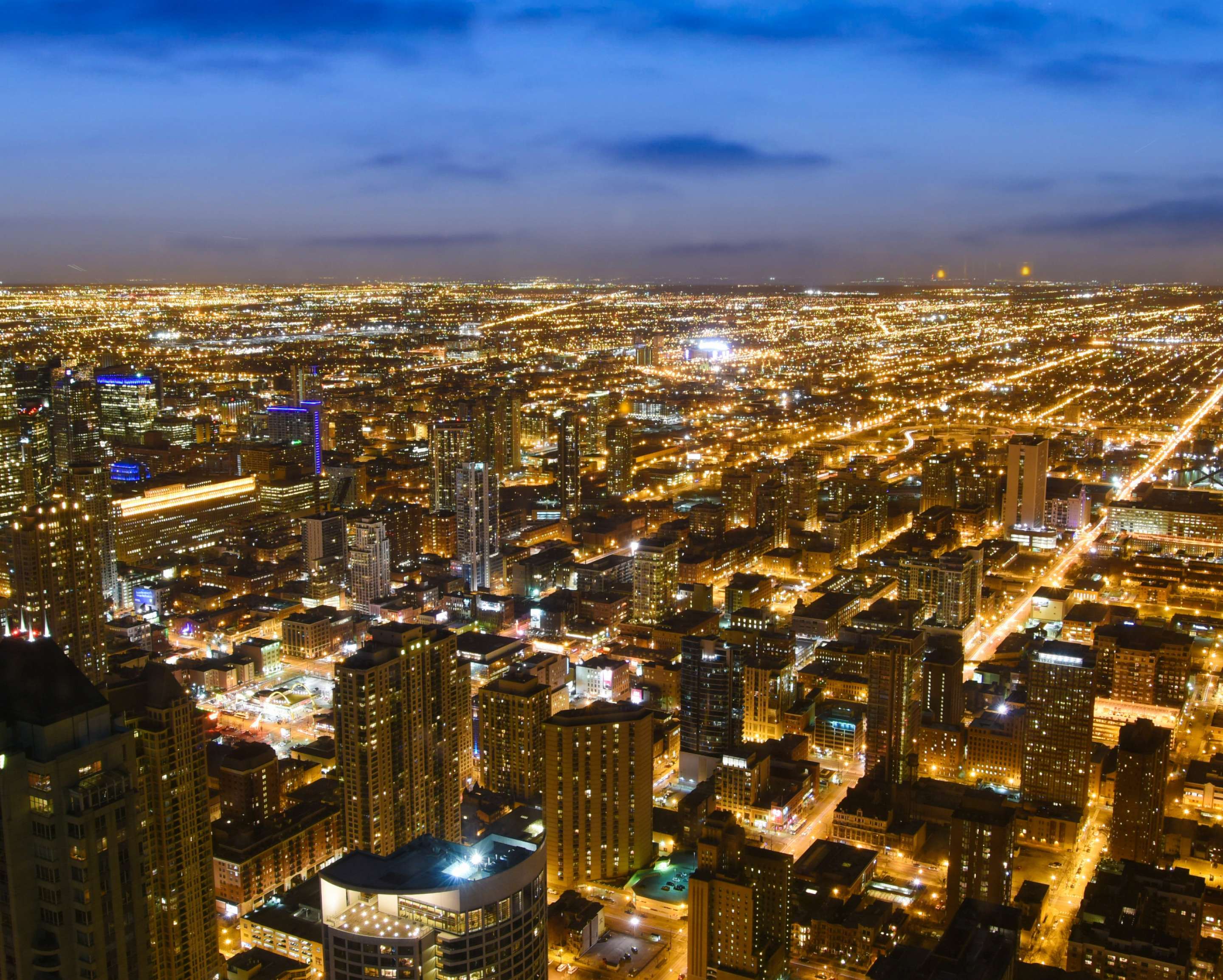 Looking out over the Magnificent Mile